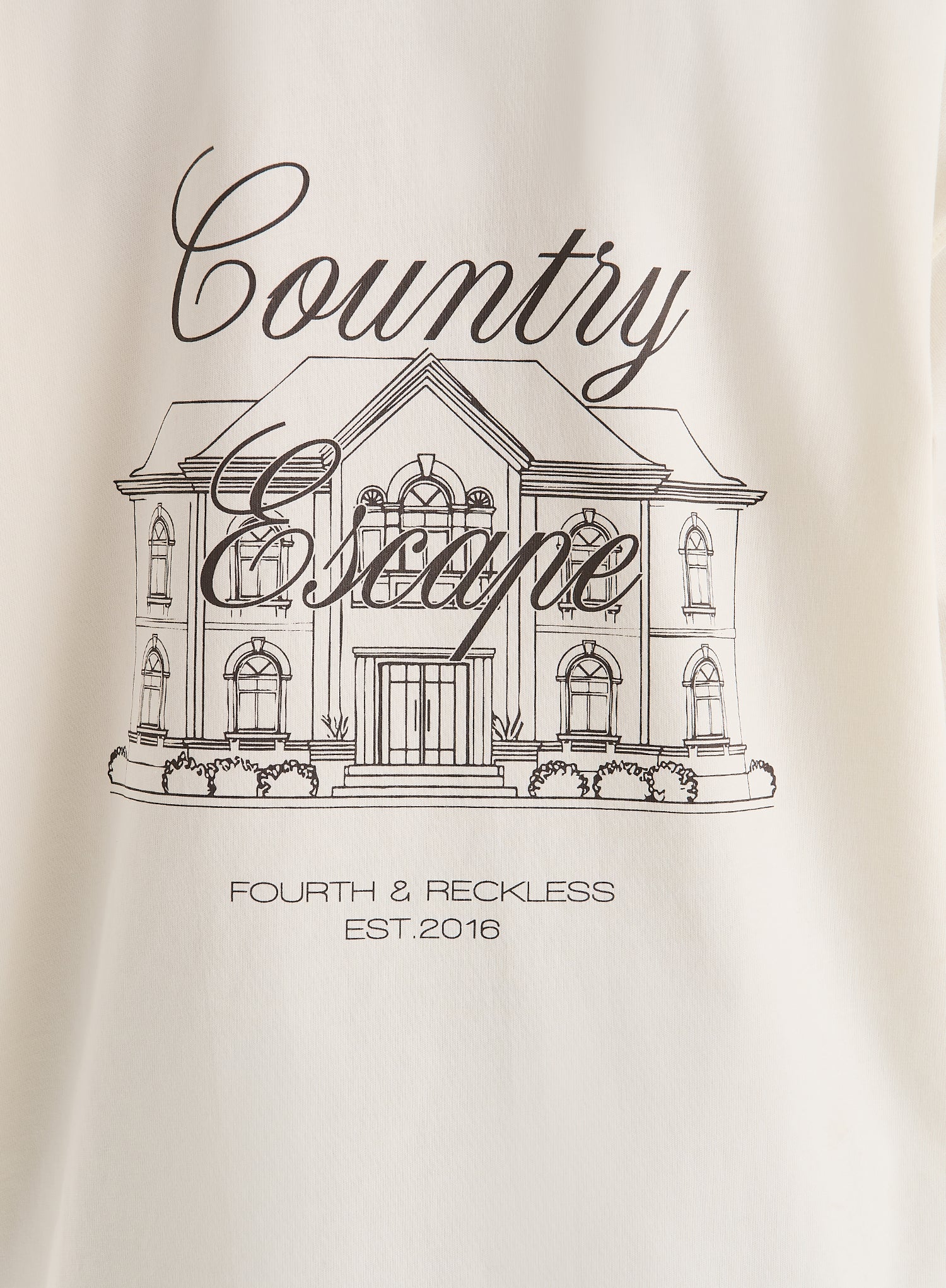 Cream Fourth Country Club Graphic T-Shirt
